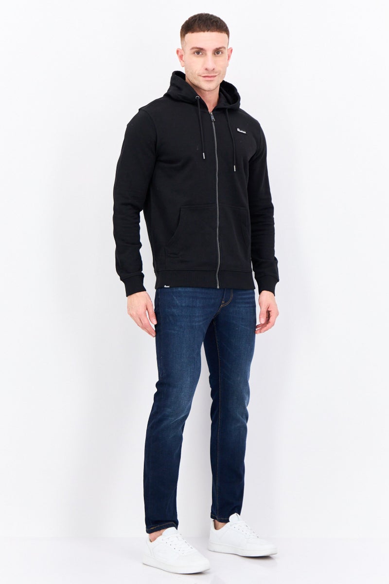 Penfield سويت شيرت بقلنسوة للرجال بشعار العلامة التجارية بأكمام طويلة، أسود - Image 4