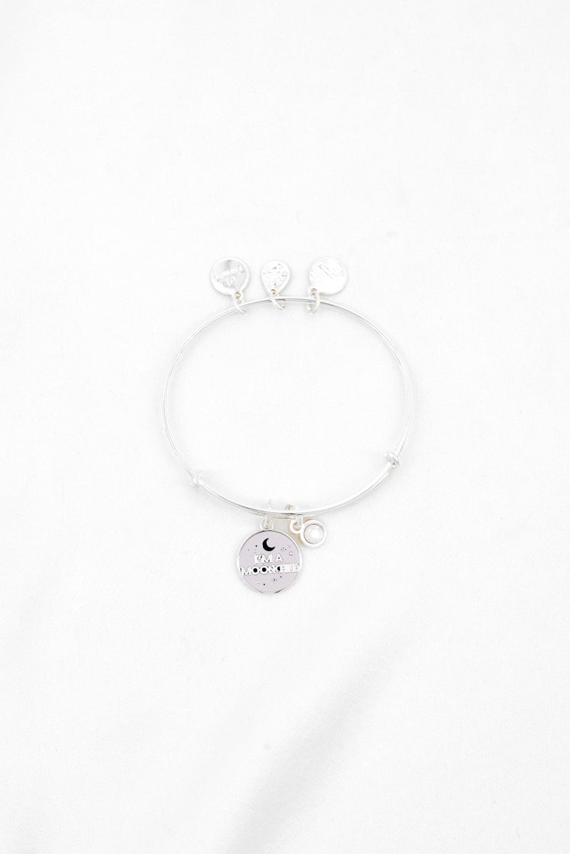 ALEX AND ANI Women Color Infusion Duo Charm Bracelet, Shiny Silver - Image 2