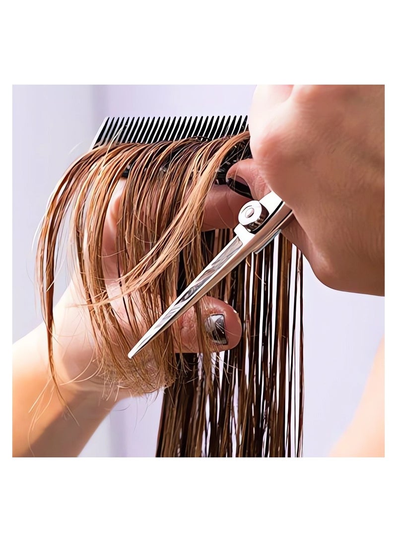 SYOSI Hairstyling Comb Set, Professional Barber Combs For Women Men Styling Anti Static Heat Resistant Hairdressing 4 Pack Mustache General Grooming Black - Image 3