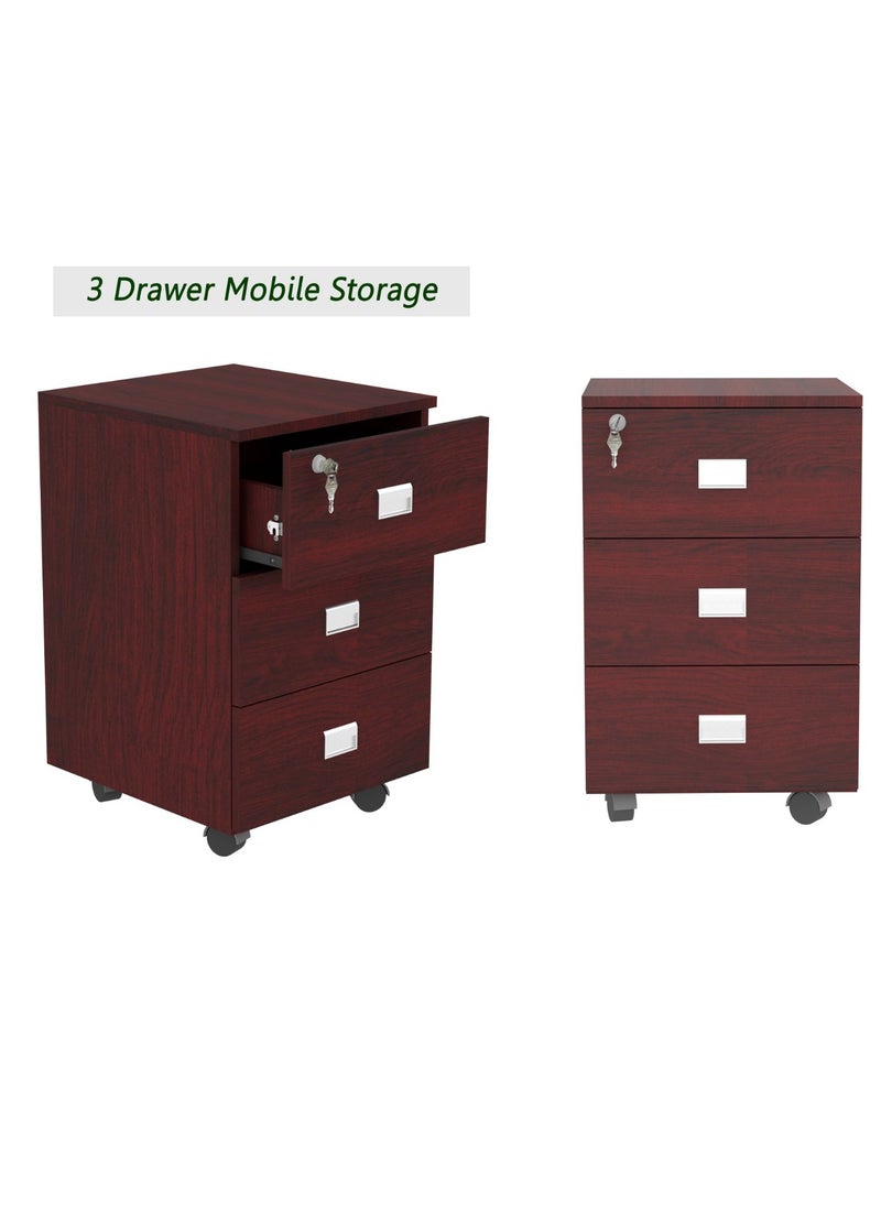 Mahmayi - Mahmayi Figura 72-12 Apple Cherry Modern Workstation - Image 1