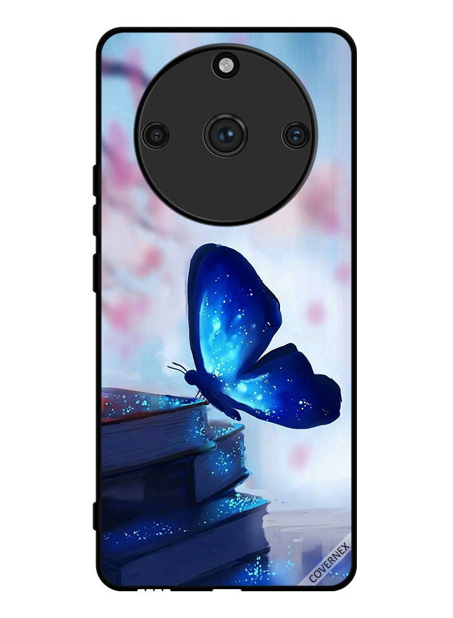 Covernex Protective Case Cover For Realme 11 Pro Plus Butterfly Sitting On Books - Image 1