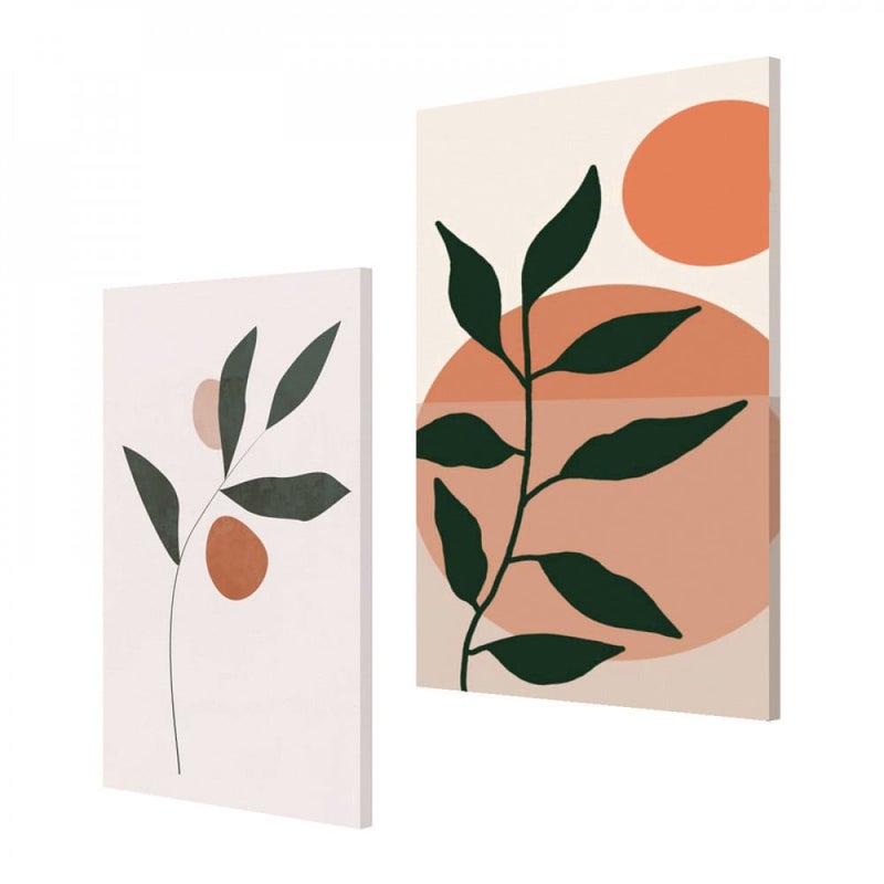 Marktna A double canvas painting with a modern design, total size 80 x 60 cm - Image 2