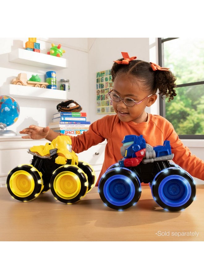 John Deere - Transformers Optimus Prime Monster Treads Monster Trucks With Light Up Wheels Transformers Toy Girls And Boys Ages 3 Years And Up - Image 1