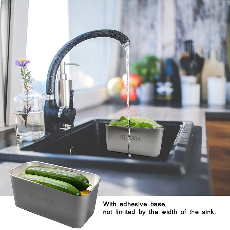 WANLIAN Stainless Steel Sink Strainer Kitchen Food Catcher Sink Strainer Basket for Filter Kitchen Waste and Wash Vegetables Fruits - Image 4