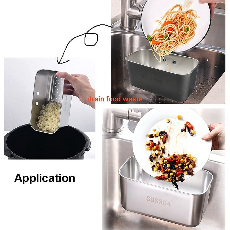 WANLIAN Stainless Steel Sink Strainer Kitchen Food Catcher Sink Strainer Basket for Filter Kitchen Waste and Wash Vegetables Fruits - Image 5