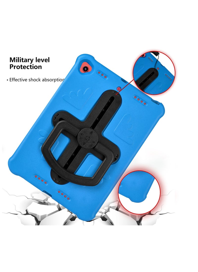 Generic - Lightweight shockproof protective flat plate cover with convertible handle and child stand, drop resistant 360 multi-angle swivel stand, black, - Image 1
