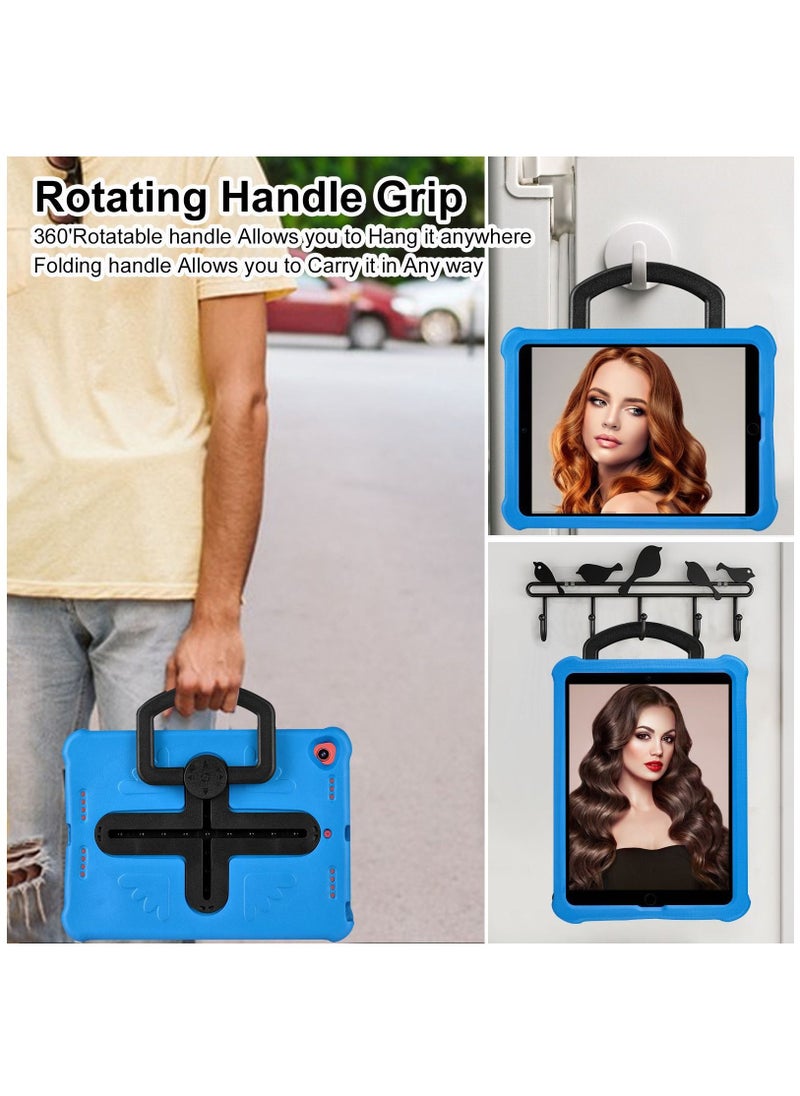 Generic - Lightweight shockproof protective flat plate cover with convertible handle and child stand, drop resistant 360 multi-angle swivel stand, black, - Image 1
