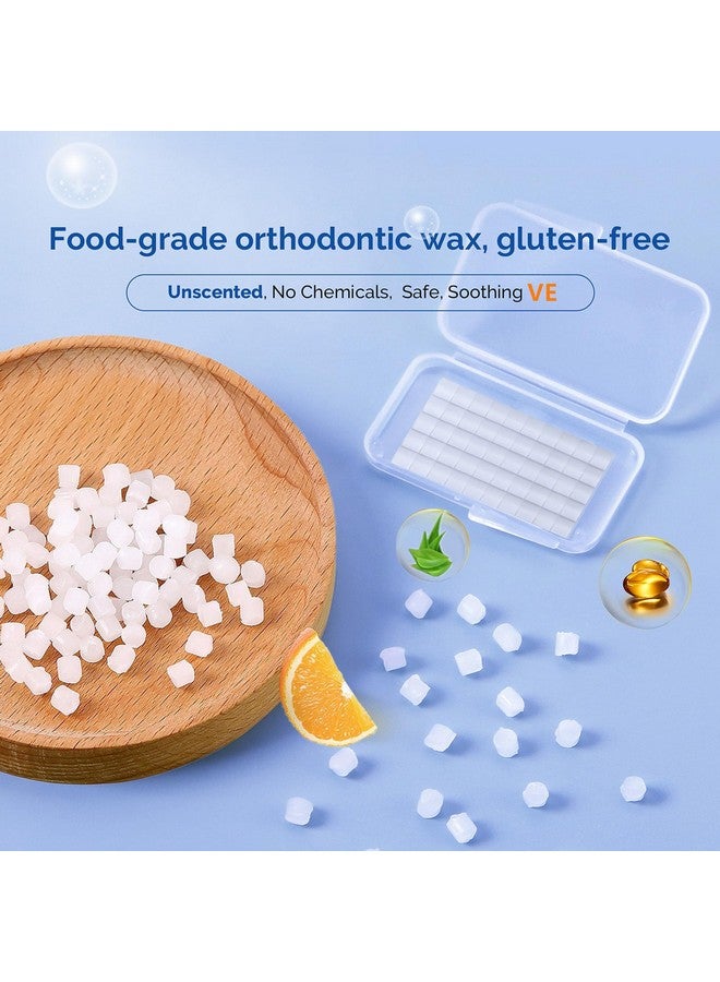 JMU شمع تقويم الأسنان لأسلاك التقويم 10 عبوات مقطعة مسبقًا 500 نقطة شمع تقويم الأسنان غير معطرة - Image 3