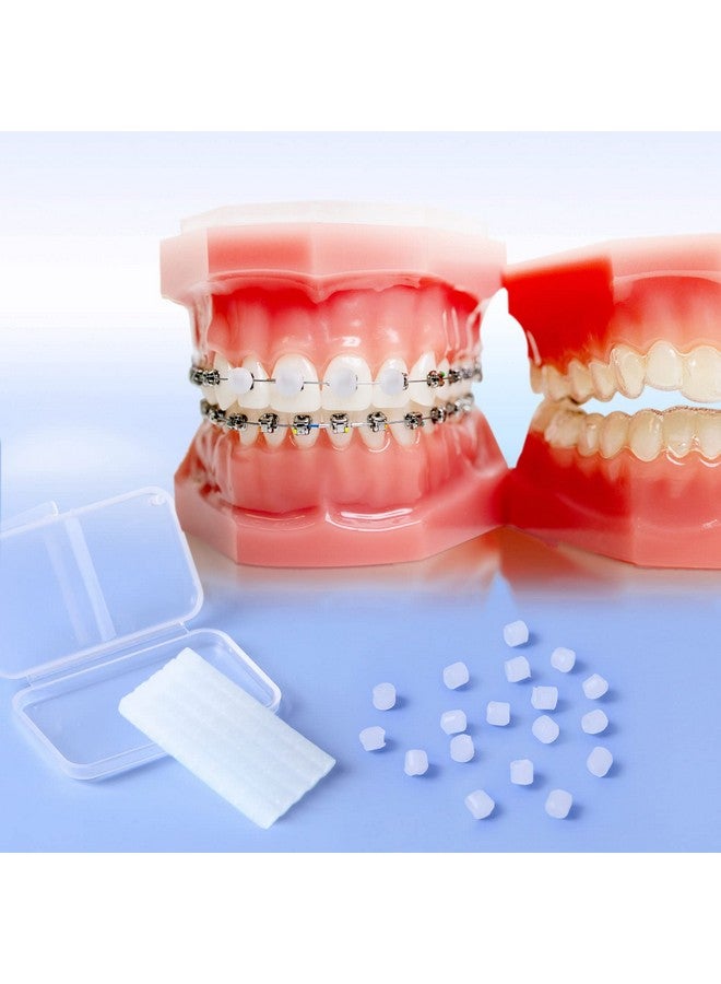 JMU شمع تقويم الأسنان لأسلاك التقويم 10 عبوات مقطعة مسبقًا 500 نقطة شمع تقويم الأسنان غير معطرة - Image 5