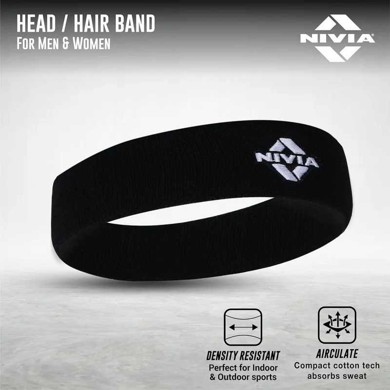نيفيا Nivia Cotton Headband for Gym and Fitness