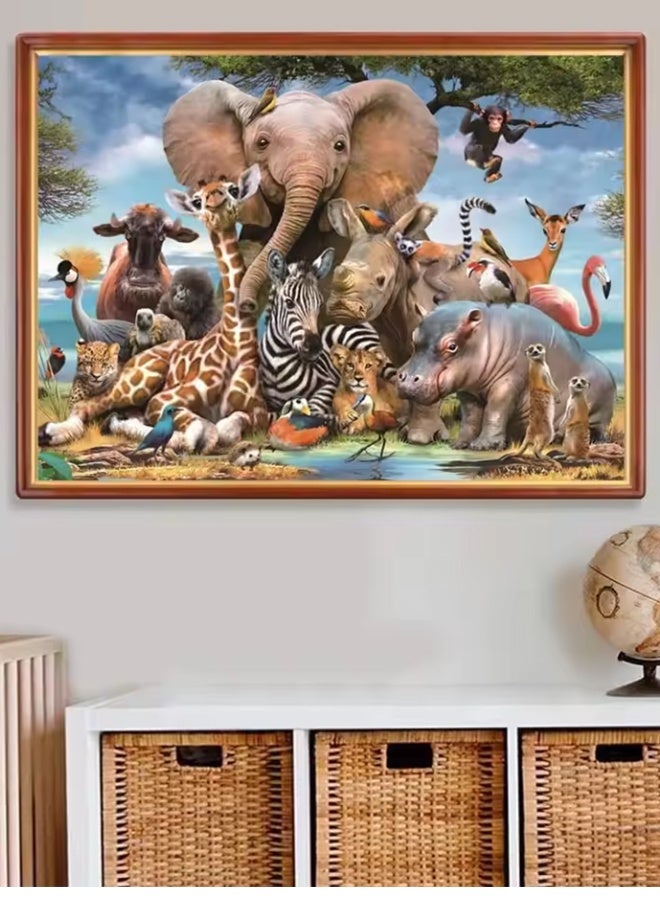 Jigsaw Puzzle 1000 Pieces Puzzle Toys Landscape Animation Paper Puzzle Decorative Painting Exercise Brain Thinking - Image 2