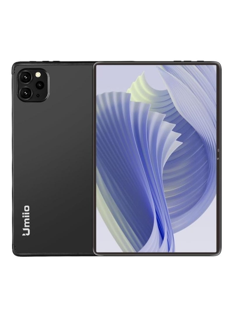 Umiio Smart Tablet PC 10.1″ HD Display | 8GB RAM + 256GB ROM | Dual SIM 5G & WiFi | Front & Rear Cameras | Includes Leather Cover, Wireless Keyboard & Mouse – Grey Android Tab - Image 1