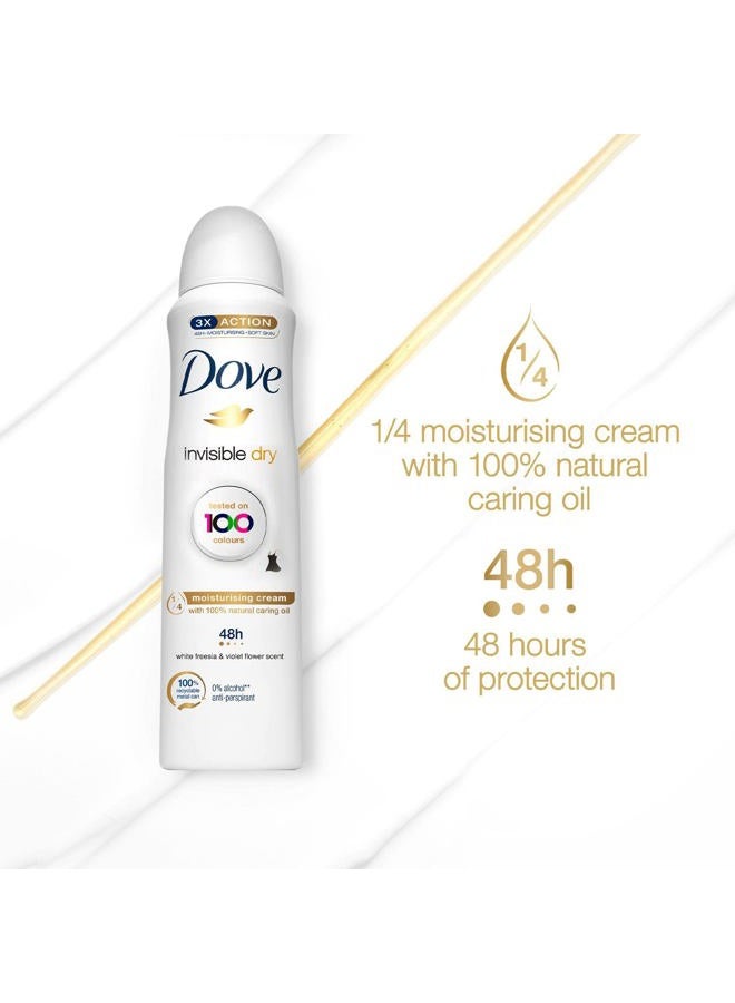 Dove Spray Invisible Dry Anti White Marks Anti Per Spirant Deodorant, 150 ml - Image 3