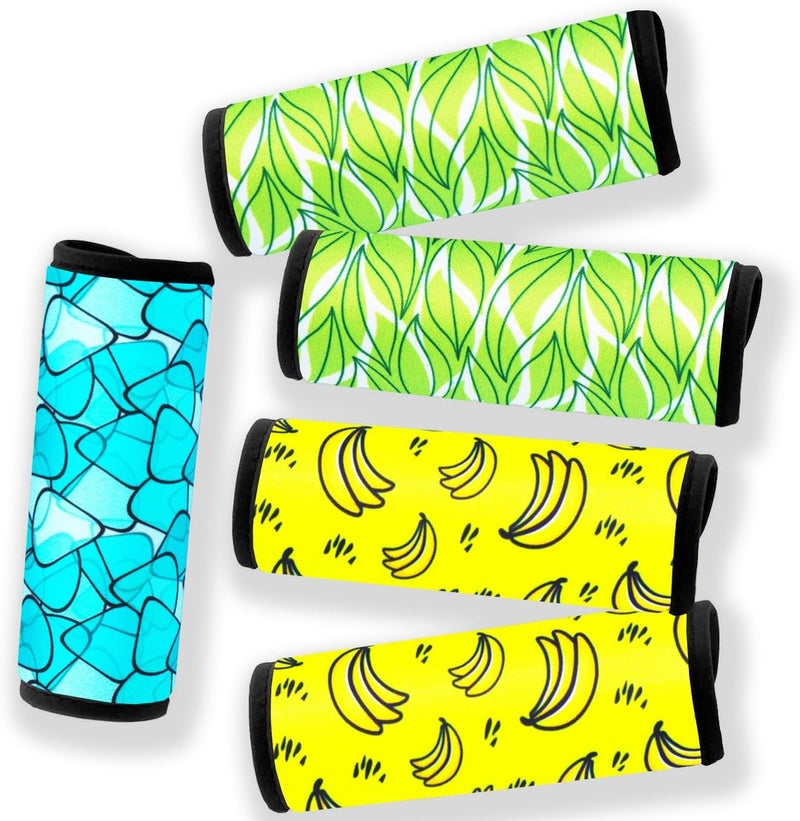 Careteilly Neoprene Luggage Handle Wrap Fluorescent Colors Luggage Identifiers/Tags/Marker (Mixed04) - Image 1