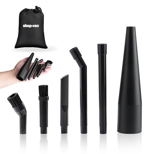 SHOPVAC Shop-Vac Micro Cleaning Nozzle Kit, 1-1/4" Detailed-Cleaning Attachments for Compact Wet Dry Shop Vacuum, Storage Bag Included, 6 Pieces - Image 1