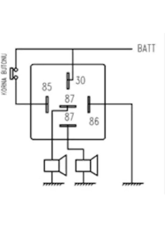 Üstün Superior Flickering Horn Relay (Breaker Relay) 12 Volt 30 Ampere 5 Pins  - Image 2
