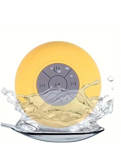 Waterproof Bluetooth Wireless Shower Speaker Mini Speakers Handsfree Portable Speakerphone with Built-in Mic and Suction Cup