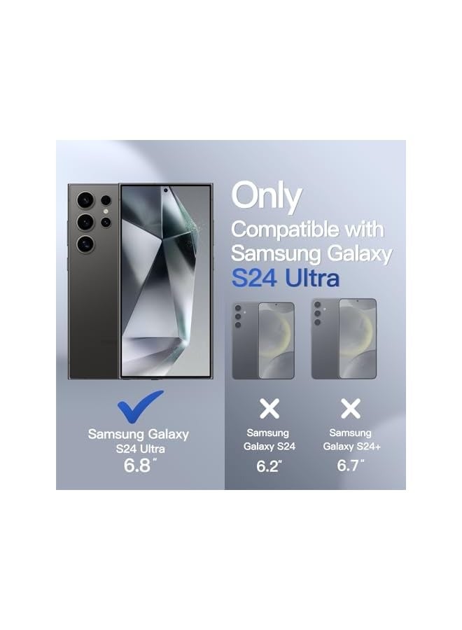 Jetech Matte Case for Galaxy S24 Ultra 5G, Frosted Translucent Back Protective Slim Phone Cover, Anti-Fingerprints (Black) - Image 2