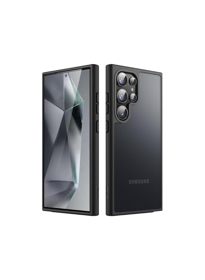 Jetech Matte Case for Galaxy S24 Ultra 5G, Frosted Translucent Back Protective Slim Phone Cover, Anti-Fingerprints (Black) - Image 1