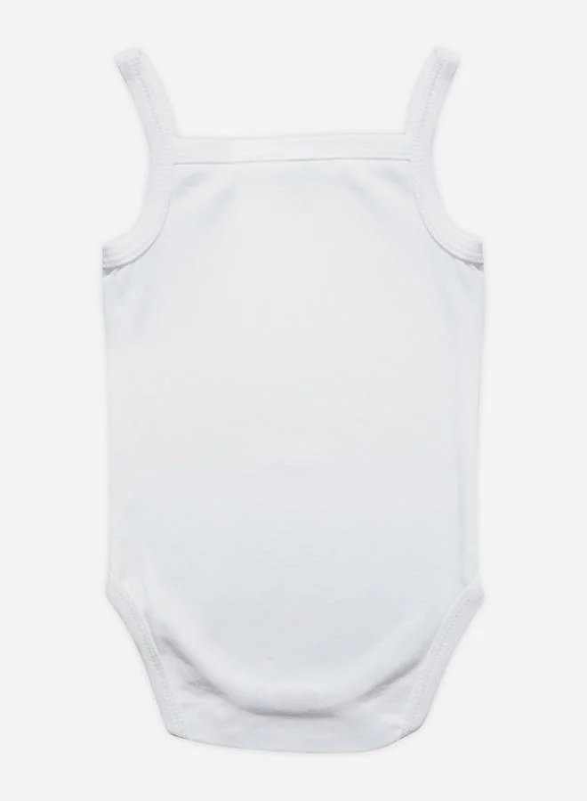 Babies Basic Pack of 3 - Solid Combed Cotton Sleeveless Bodysuit