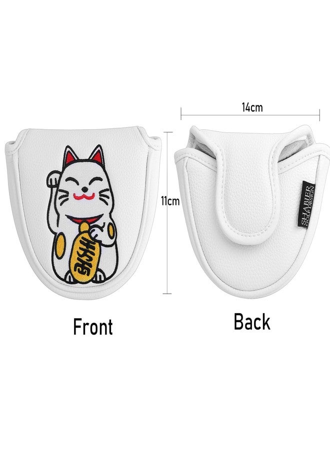 SHABIER Maneki-Neko Lucky Cat Design Mallet Putter Headcover for Mallet Headcover - Image 2