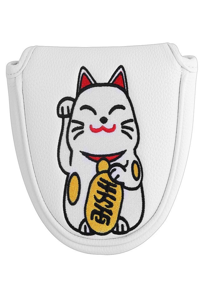SHABIER Maneki-Neko Lucky Cat Design Mallet Putter Headcover for Mallet Headcover - Image 1