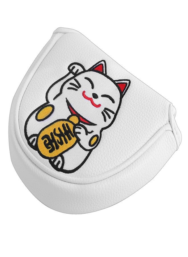 SHABIER Maneki-Neko Lucky Cat Design Mallet Putter Headcover for Mallet Headcover - Image 5
