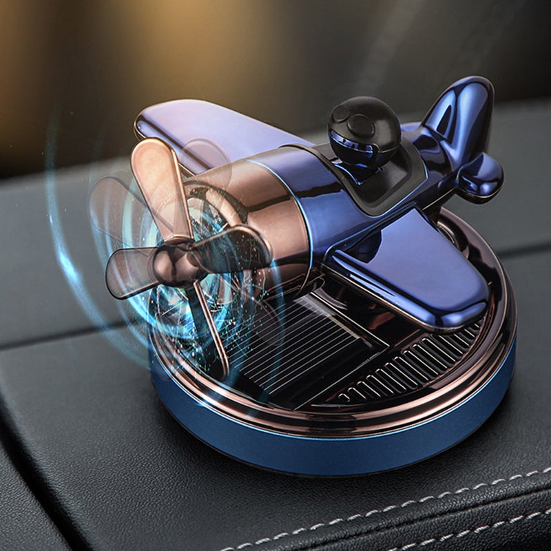 Car Air Freshener Solar Aircraft Ornaments Car Aromatherapy Diffuser Auto Decor - Image 2