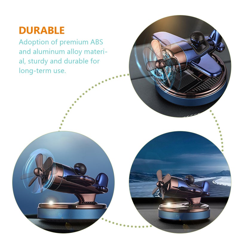 Car Air Freshener Solar Aircraft Ornaments Car Aromatherapy Diffuser Auto Decor - Image 4
