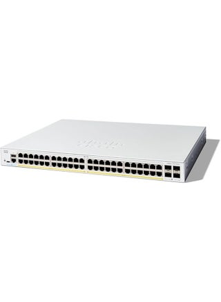 Cisco Catalyst 1300-48P-4G Managed Switch, 48 Port GE, PoE, 4x1GE SFP, Limited Lifetime Protection (C1300-48P-4G)