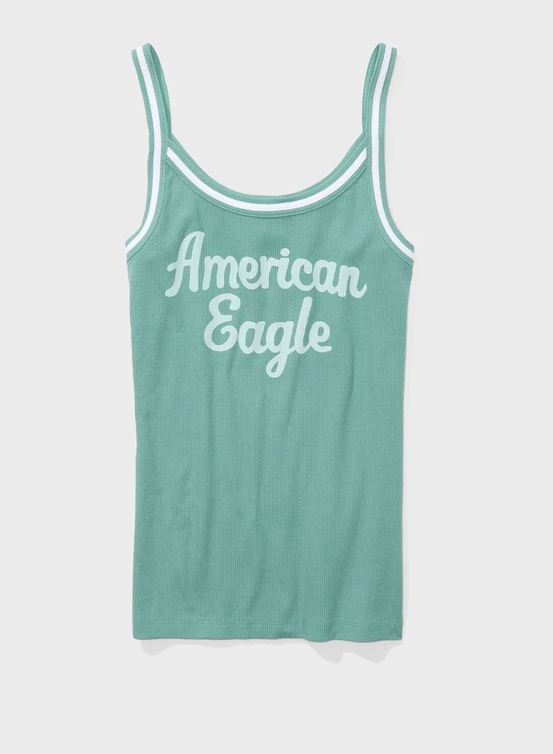 American Eagle Graphic Tank Top