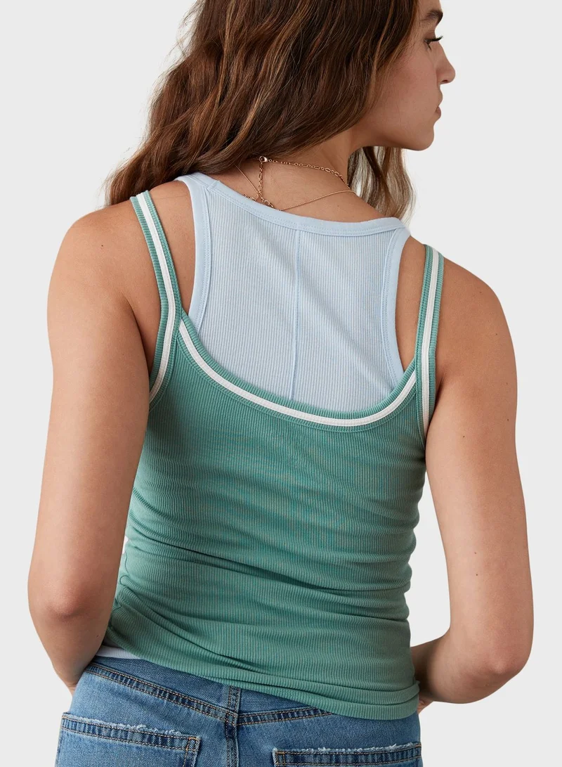 American Eagle Graphic Tank Top