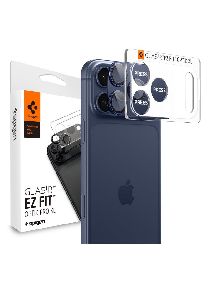 Spigen GLAStR EZ-Fit Optik Pro XL for iPhone 17 Pro MAX Camera Lens Protector [1 Pack] - Deep Blue - Image 1