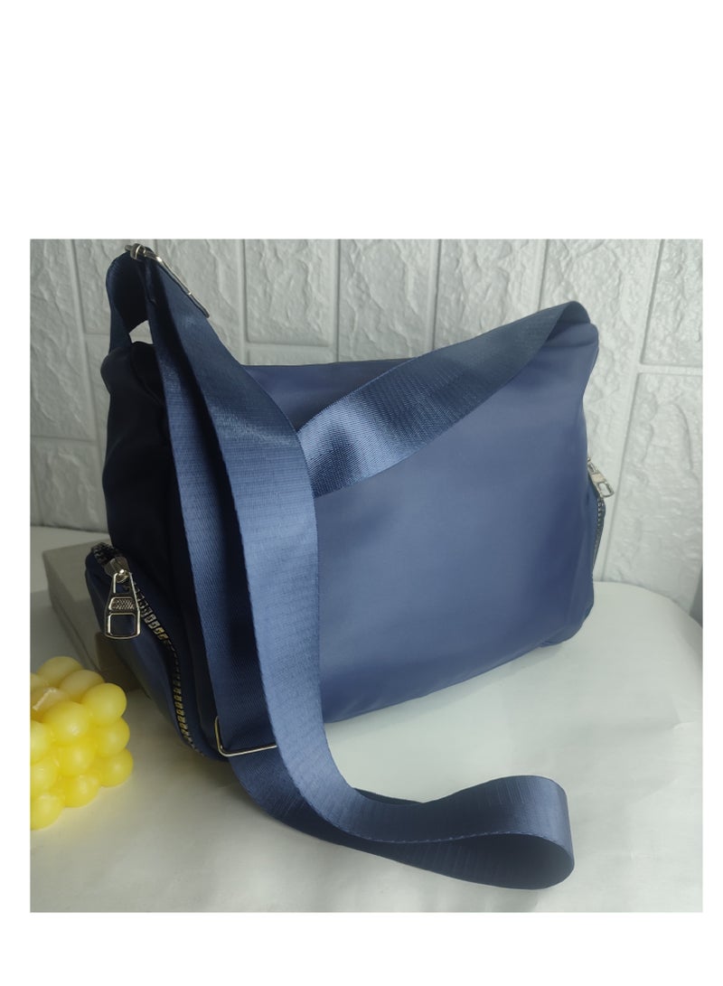 Men's crossbody bag that carries all travel and trip items, high quality, blue - Image 2