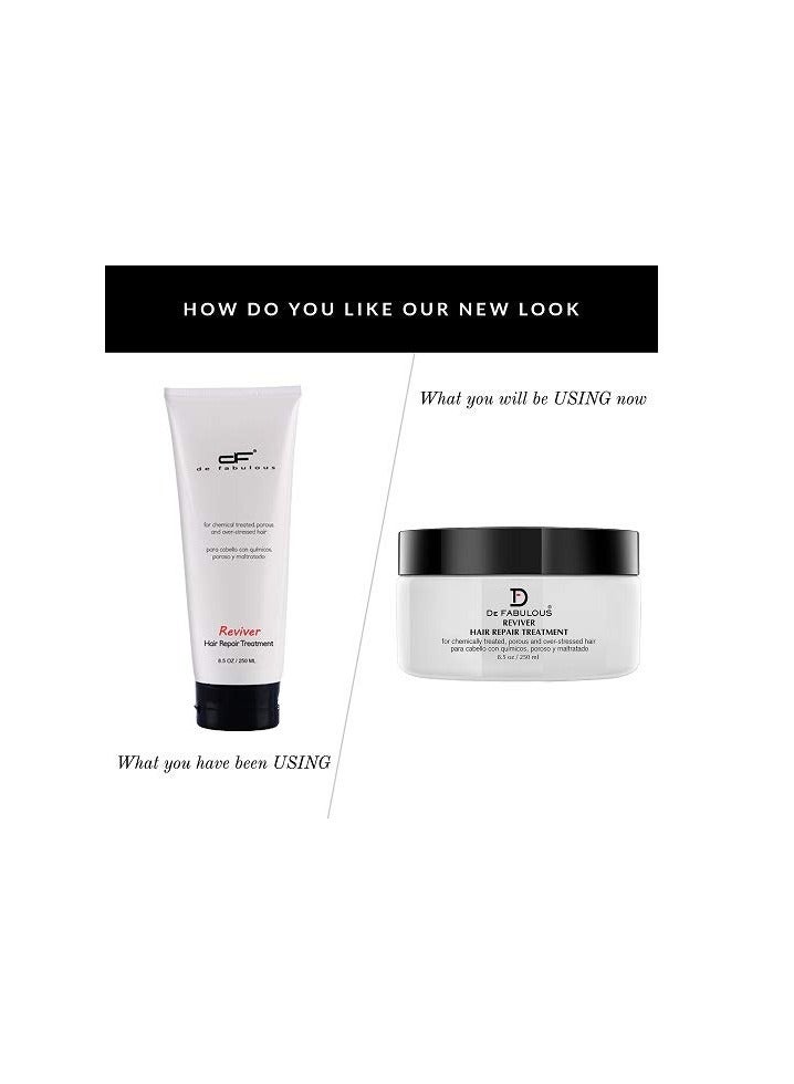 De Fabulous Reviver Hair Repair Treatment 250ml Sulphate Free pH Balanced All Hair Types - Image 3