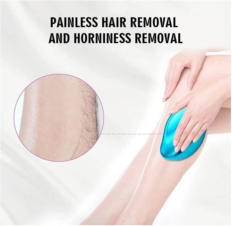 Crystal Hair Eraser Black M Size - Painless Hair Removal Exfoliating Tool With 3-Year Reusable Nano-Crystalline Technology for Body Arms Legs Chest Back Sensitive Skin Men Women - Image 5