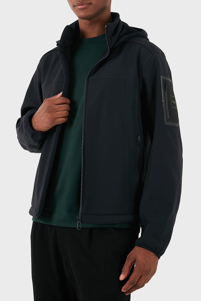 BOSS Logo Detachable Hooded Jacket Men's Jacket 50515100 001  - Image 1