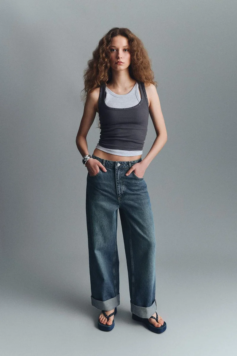 ديفاكتو Slim Fit Camisole U Collar Tank Top