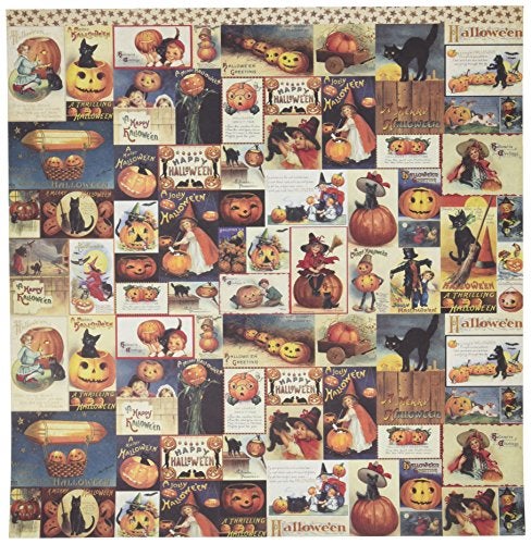 Reminisce Halloween 12 by 12-Inch Double Sided Scrapbook Paper, Fright Night - Image 3