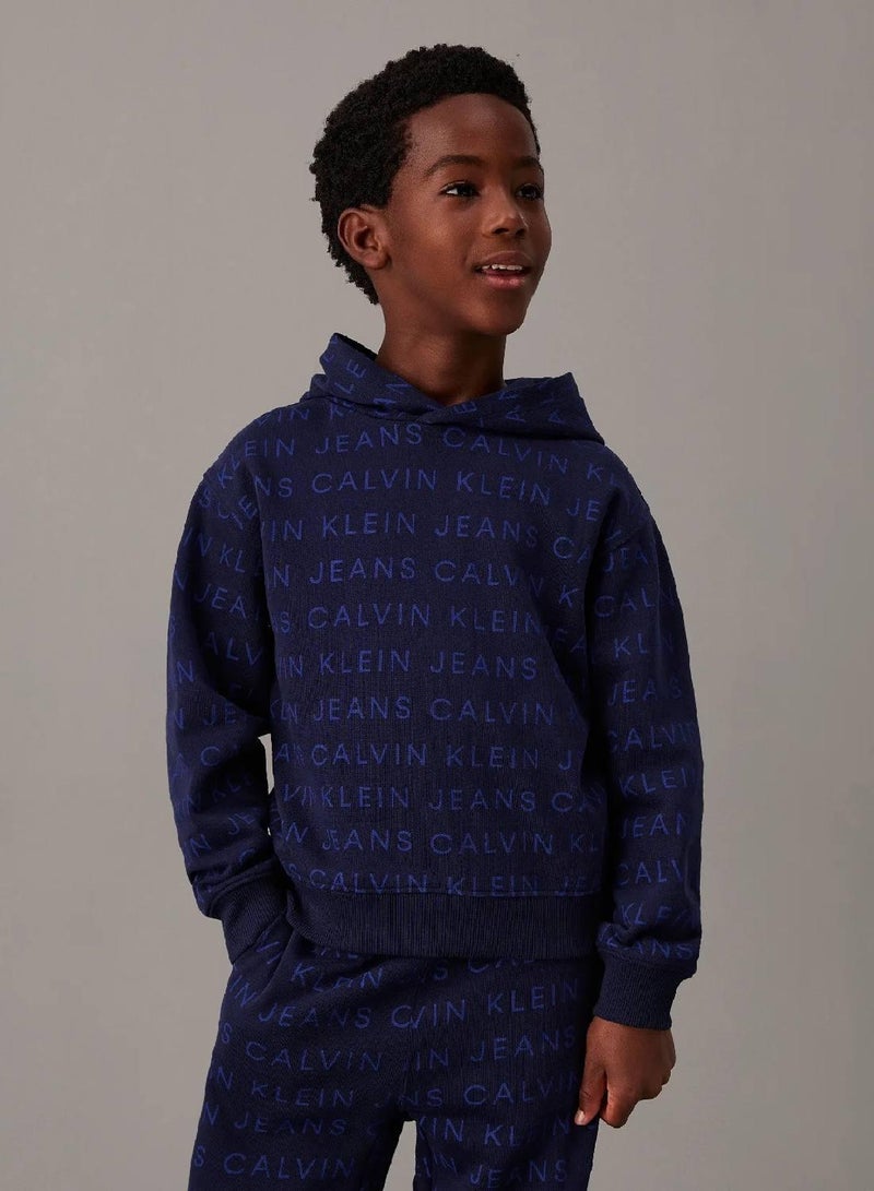 Calvin Klein Jeans Relaxed Logo Hoodie - Image 1
