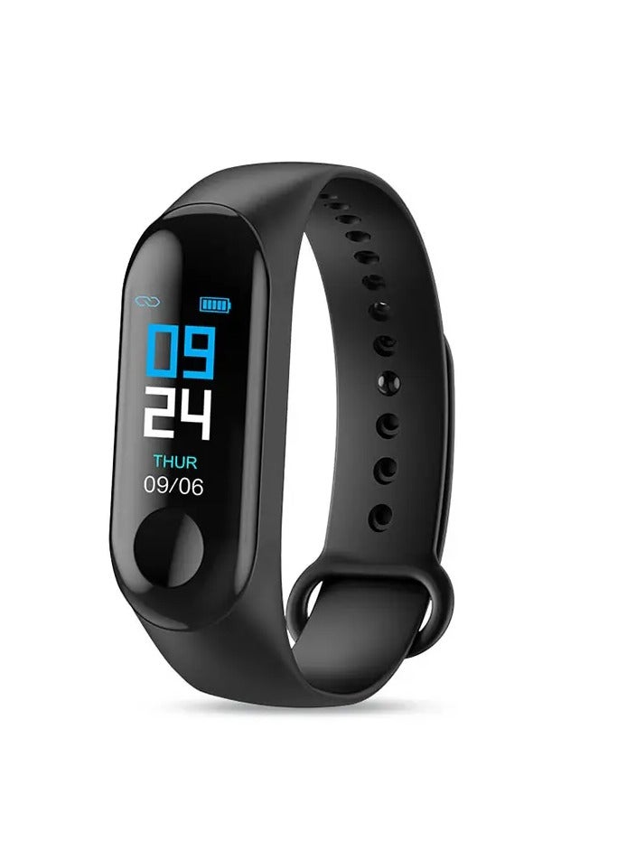 M3 Fitness Activity Tracker Black  - Image 1