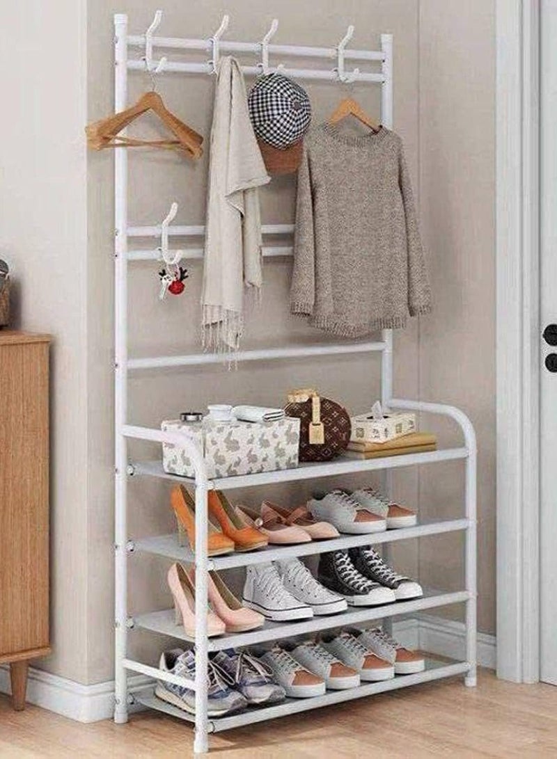 PRIMO PLUS 4-Tier Stainless Steel Coat And Shoes Rack For Home - Image 3