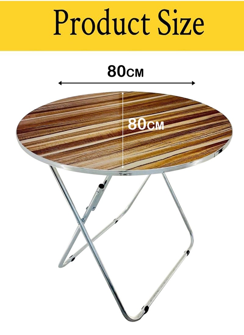 Set of 2 Round Dining Table 80*80 CM