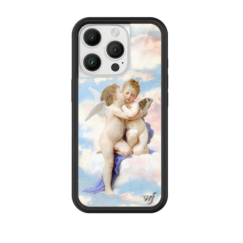 Wildflower Cases Compatible with iPhone 16 Pro Protective Black Bumper 65ft Drop Test Certified Women Owned Small Business Blue Coquette Vintage Trendy Aesthetic Angels - Image 2
