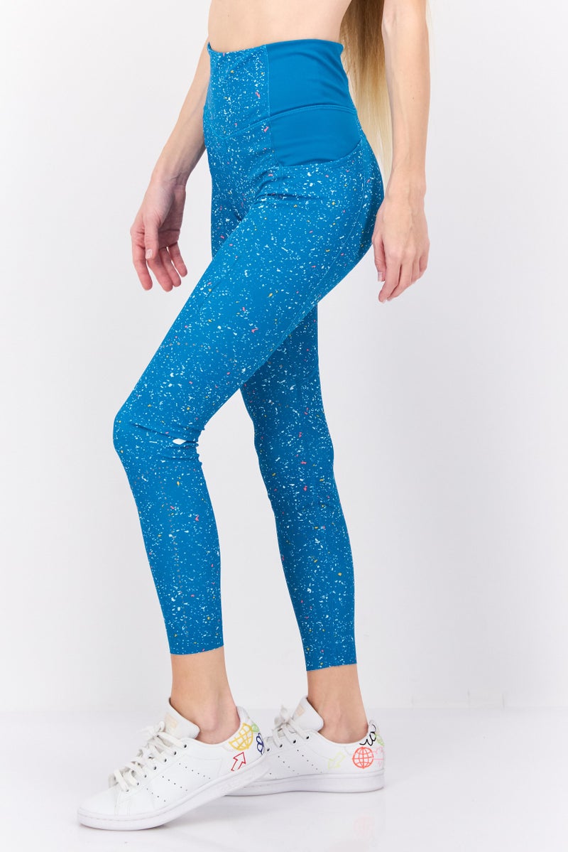 Brooks Women Sportswear Fit Training Leggings, Blue - Image 4