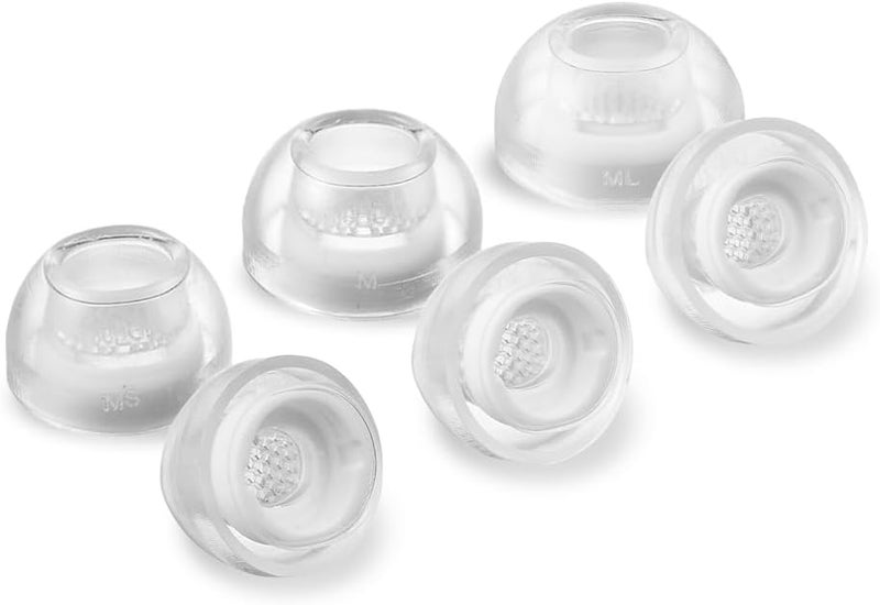AZLA SednaEarfit Crystal for Galaxy Buds 3 Pro Clear Pearl - Samsung Galaxy Buds Pro 3 Ear Tips - Earphone Eartips Replacement, Samsung Galaxy Buds 3 Pro - SMAPP Certified (3 Pairs) (MS/M/ML) - Image 1