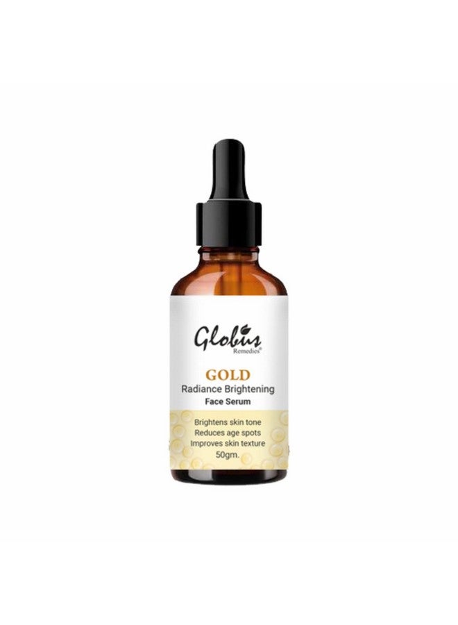 Globus Remedies Gold Radiance Anti Aging Face Serum For Skin Lightening & Dark Spots Removal 50Ml (Pack1) - Image 1