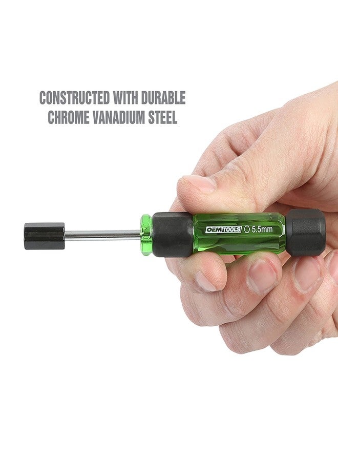 OEMTOOLS 22562 7 Piece Precision Nut Driver Set, Green and Black, Metric Nut Drivers for Jewelry and Electronics, Metric 3-6 MM Nut Driver Set - Image 5