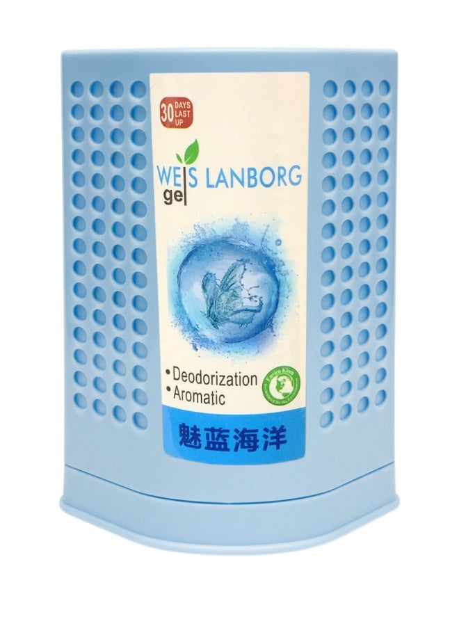 Solid Perfume Balm Air Freshener Gel 180g – Long Lasting Deodorizer for Home, Bathroom, Office & Car – Aromatic Gardenia, Blue Ocean & Fresh Peach Fragrance – Odor Eliminator with Bio-Enzyme Technology – Adjustable Vent Air Freshener - Image 1