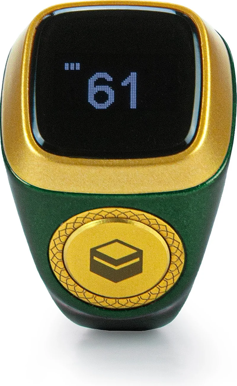 İhvan Online Ihvan Online Adhan Reading Digital Ring Prayer Beads Zikirmatik - Green
